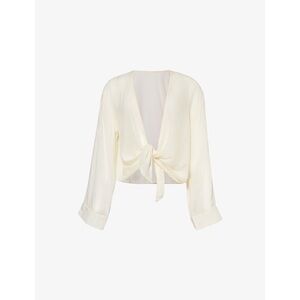 Flynn Skye Cream Tie-Front Top